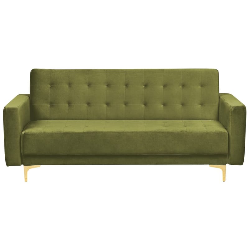 3-personers sofa Aberdeen - Grønt, guld/Fløjl - Møbler - Sofaer - Sofagrupper