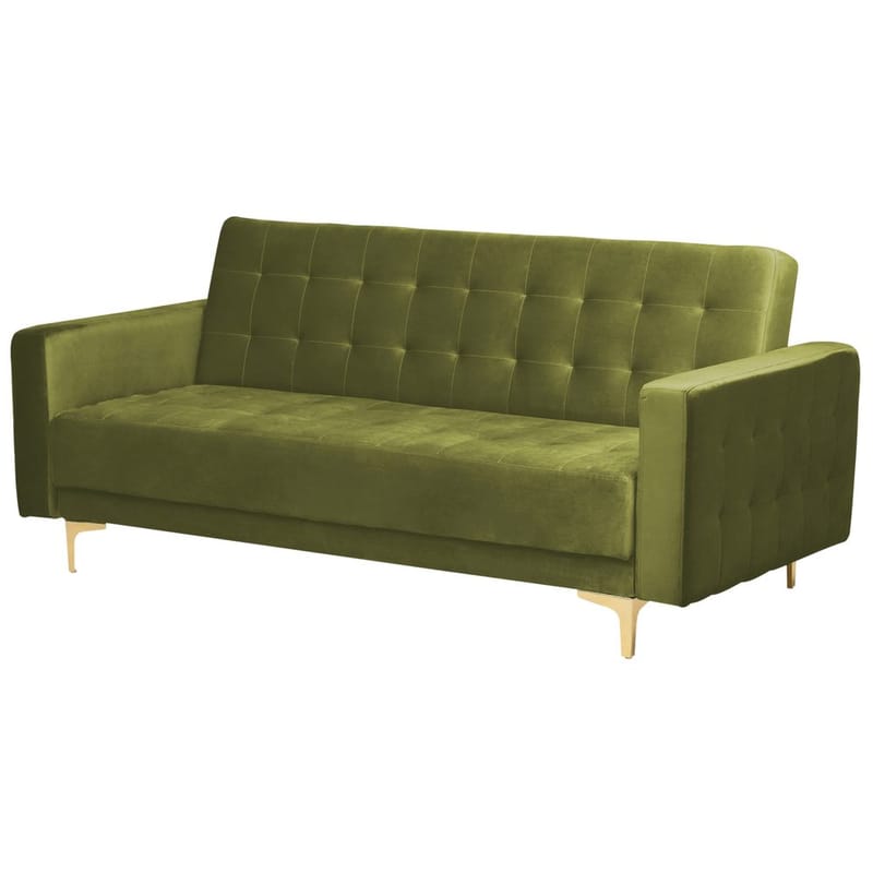 3-personers sofa Aberdeen - Grønt, guld/Fløjl - Møbler - Sofaer - Sofagrupper