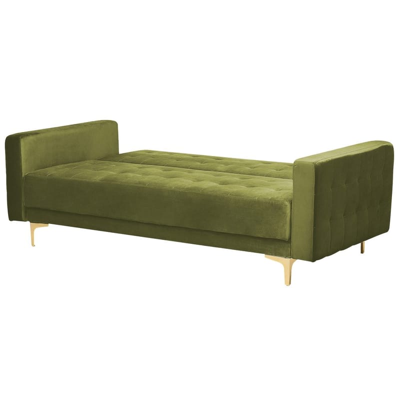 3-personers sofa Aberdeen - Grønt, guld/Fløjl - Møbler - Sofaer - Sofagrupper