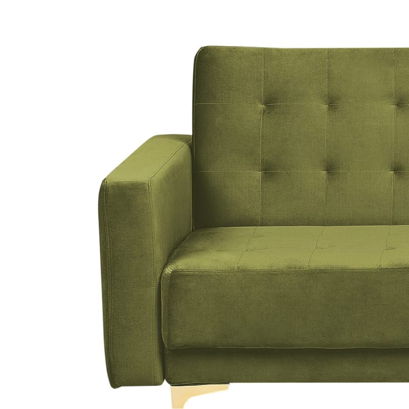 3-personers sofa Aberdeen - Grønt, guld/Fløjl - Møbler - Sofaer - Sofagrupper