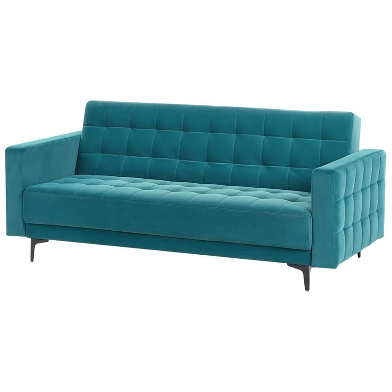 3-personers sofa Aberdeen - Blå, Sort/Fløjl - Møbler - Sofaer - Sofagrupper