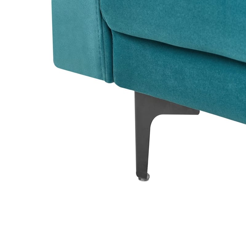 3-personers sofa Aberdeen - Blå, Sort/Fløjl - Møbler - Sofaer - Sofagrupper