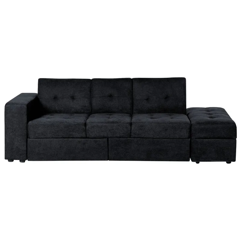 3-personers sofa Falster, Sort