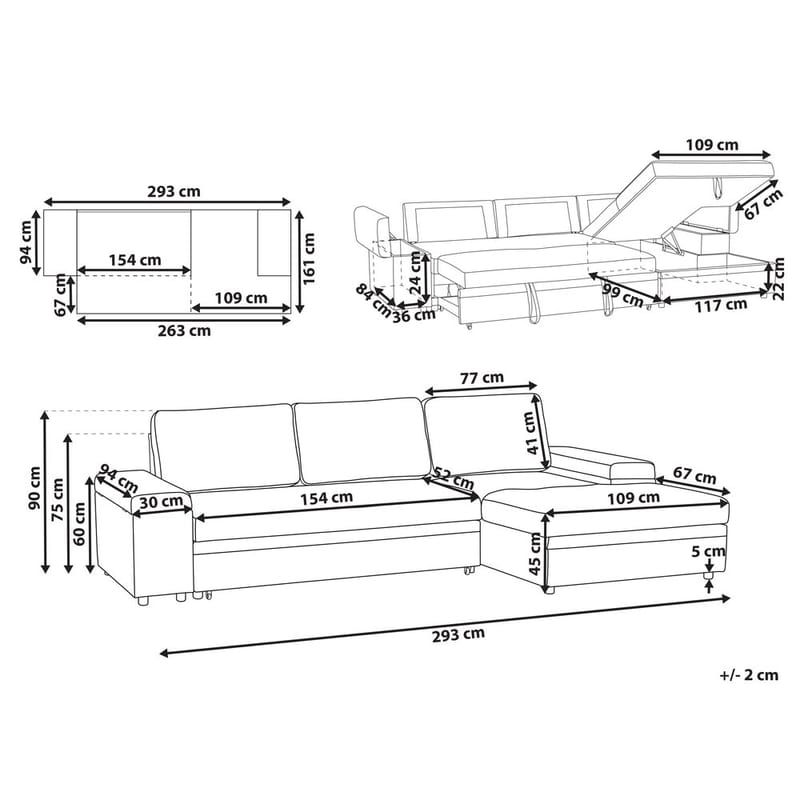 3-personers sofa Hrisey - Møbler - Sofaer - Sovesofaer