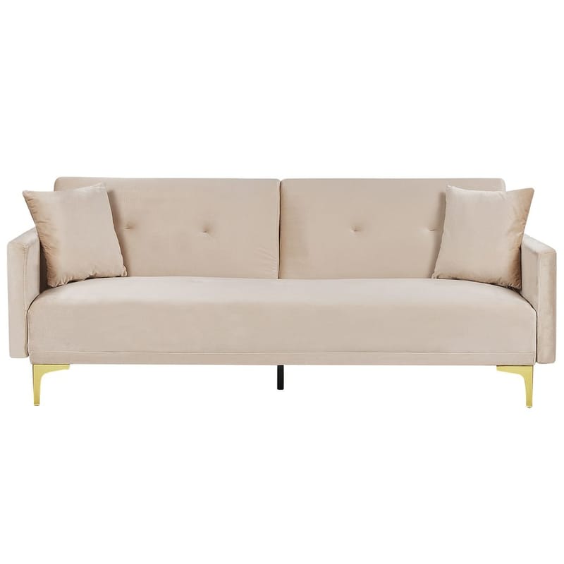 3-personers sofa Lucan, Beige, guld