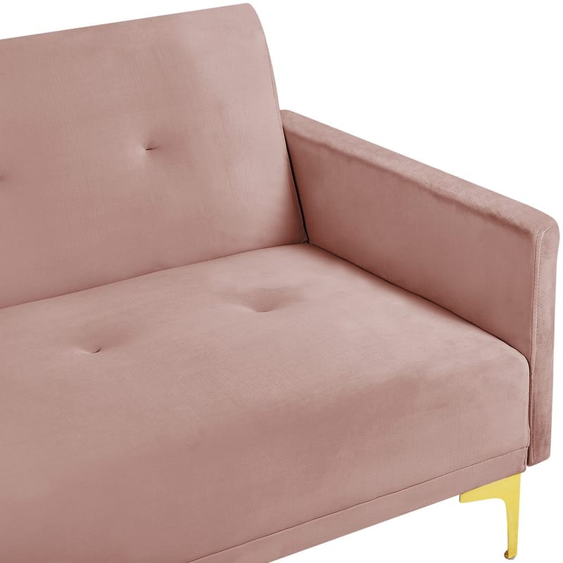 3-personers sofa Lucan - Rosa, guld - Møbler - Sofaer - Sovesofaer