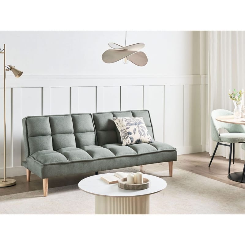 3-personers sofa Siljan - Grønt, lyst træ - Møbler - Sofaer - Sovesofaer