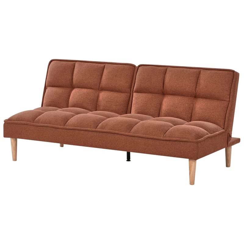 3-personers sofa Siljan - Guldbrun, lyst træ - Møbler - Sofaer - Sovesofaer