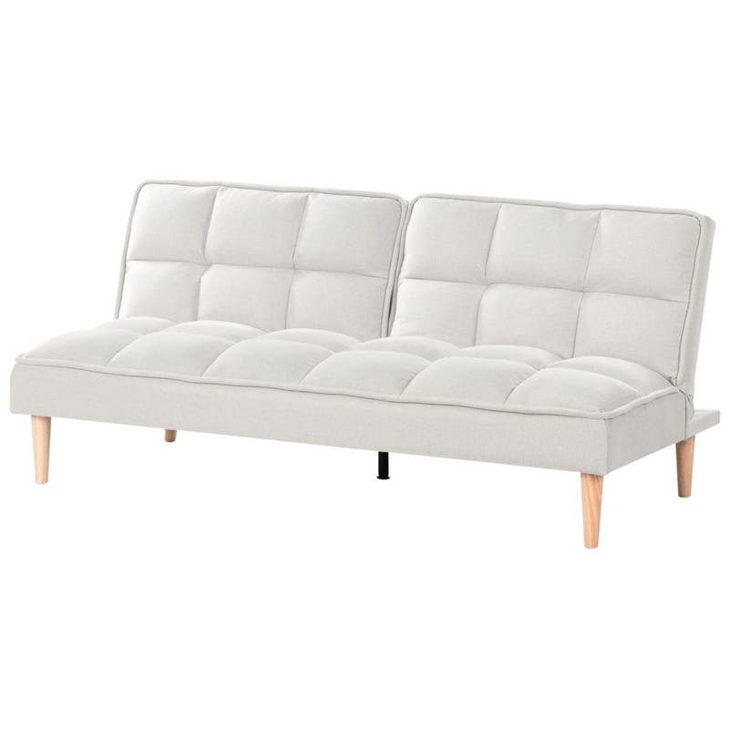 3-personers sofa Siljan - Hvid, lyst træ - Møbler - Sofaer - Sovesofaer