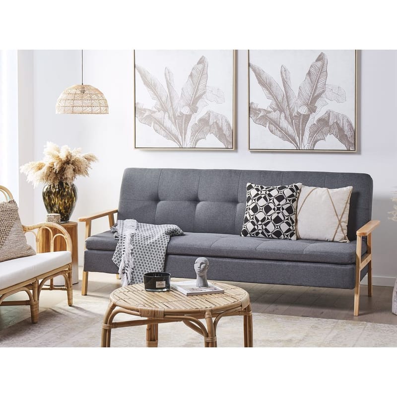 3-personers sofa Tjorn - Grå, lyst træ - Møbler - Sofaer - Sofagrupper