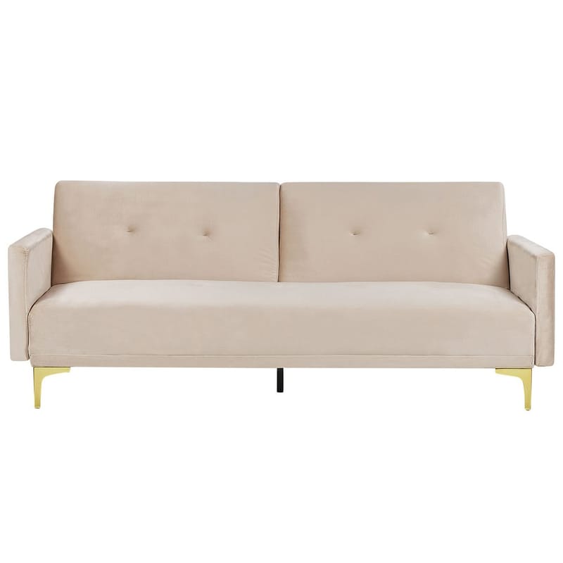 3-personers sofa Lucan - Beige, guld - Møbler - Sofaer - Sovesofaer