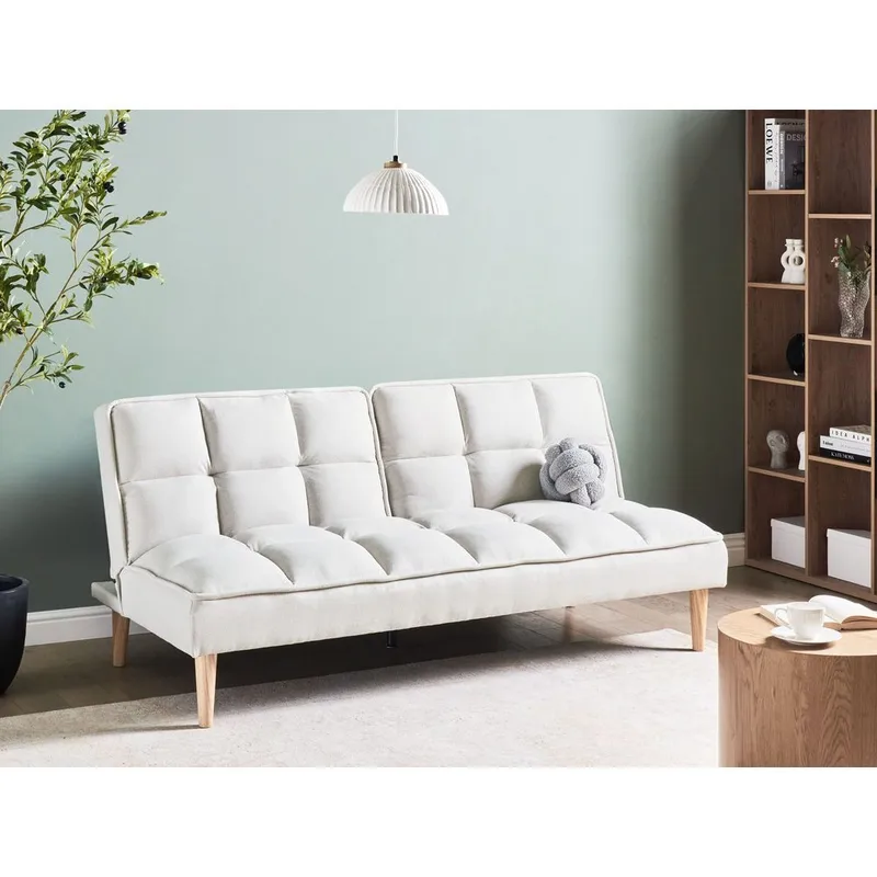 3-personers sofa Siljan - Hvid, lyst træ - Møbler - Sofaer - Sovesofaer