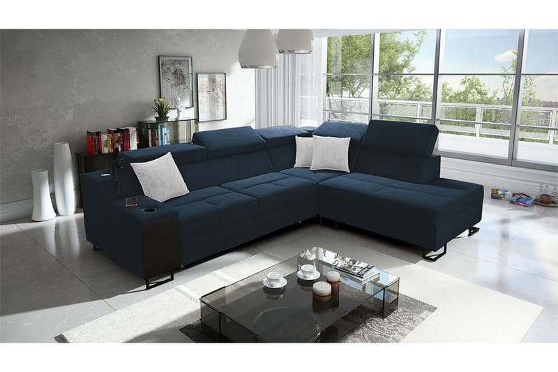 3-Pers. Sovesofa Højre - Blå - Møbler - Sofaer - Sovesofaer