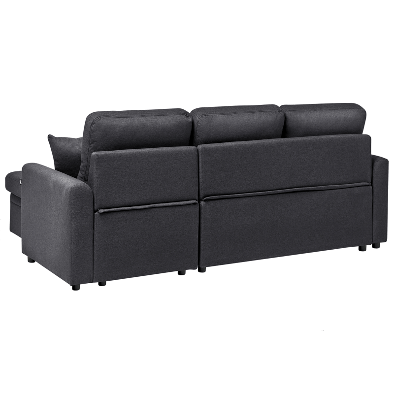 3-personers sofa Nassjo venstrevendt - Sort - Møbler - Sofaer - Sovesofaer