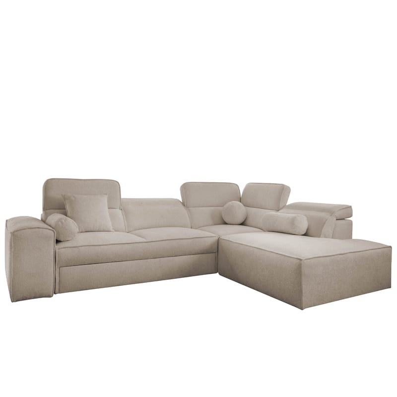 3-personers sovesofa med chaiselong VITO Velo 623 Højrevendt, beige