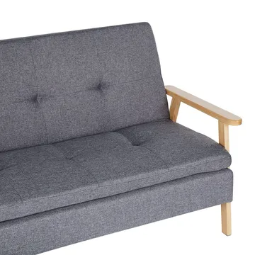 3-personers sofa Tjorn - Grå, lyst træ - Møbler - Sofaer - Sovesofaer