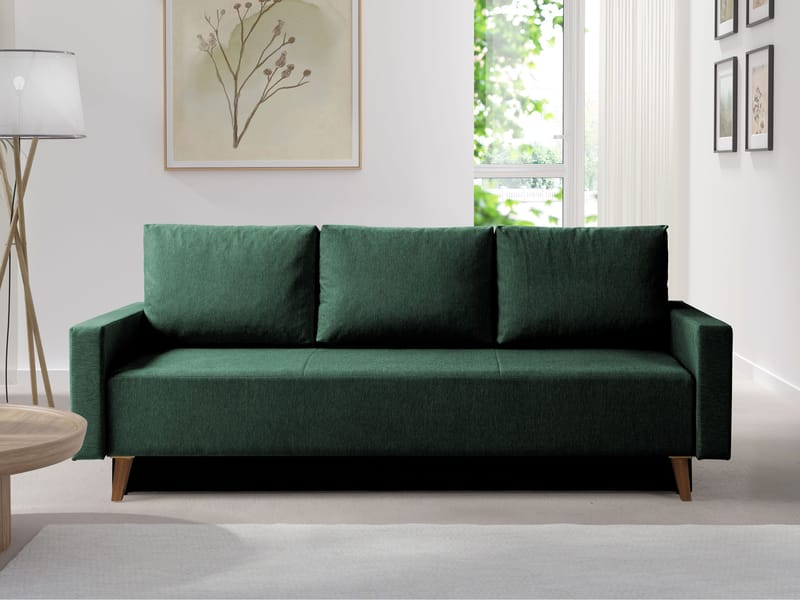 3-personers sovesofa OVIEDO Verita 75 - Mørkegrøn - Møbler - Sofaer - Sovesofaer
