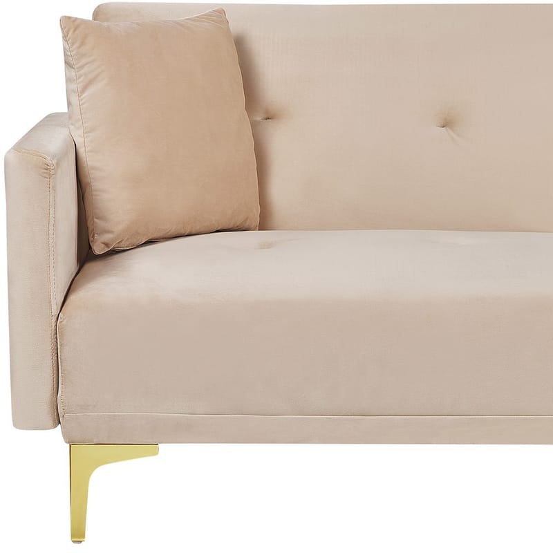 3-personers sofa Lucan - Beige, guld - Møbler - Sofaer - Sovesofaer