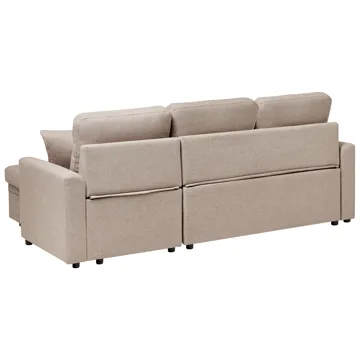 3-personers sofa Nassjo venstrevendt - Lysebrun - Møbler - Sofaer - Sovesofaer