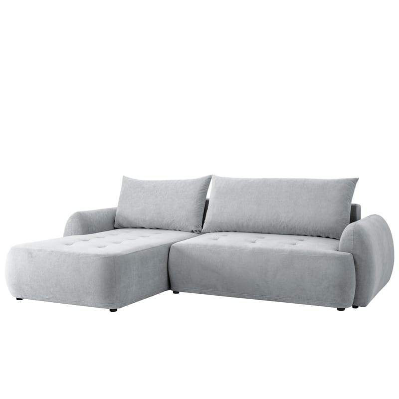 3-personers sovesofa med divan BUENO Cruz 80 Venstrevendt, Lysegrå