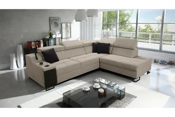 3-Pers. Sovesofa Højre - Beige - Møbler - Sofaer - Sovesofaer