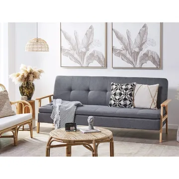 3-personers sofa Tjorn - Grå, lyst træ - Møbler - Sofaer - Sovesofaer