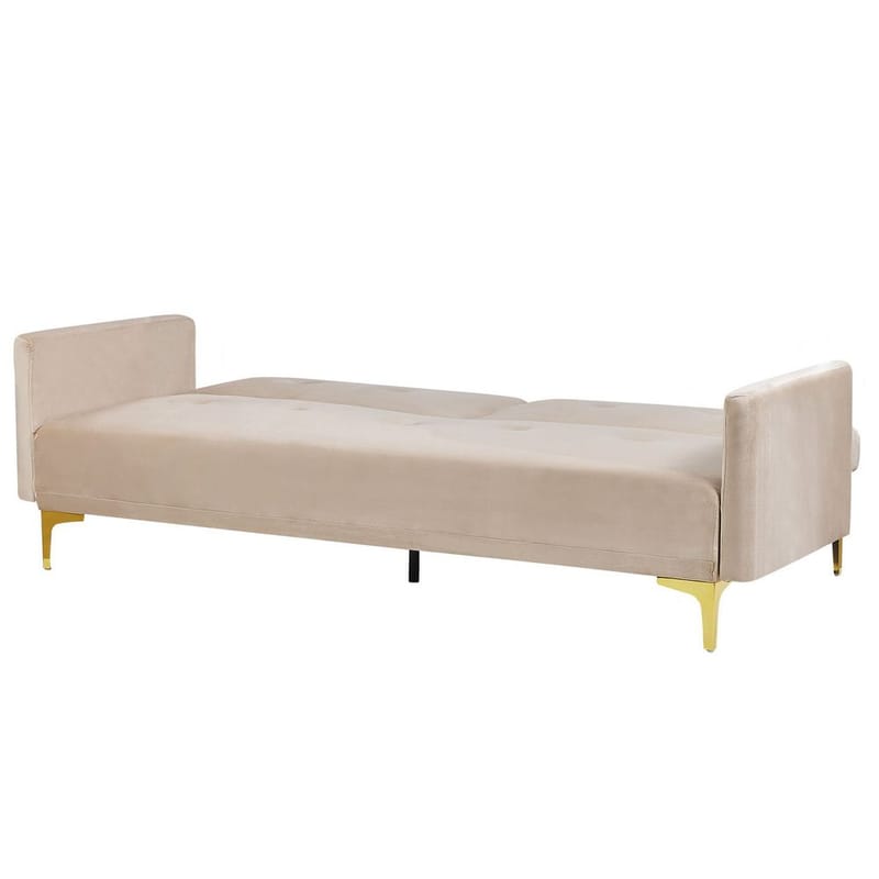 3-personers sofa Lucan - Beige, guld - Møbler - Sofaer - Sovesofaer