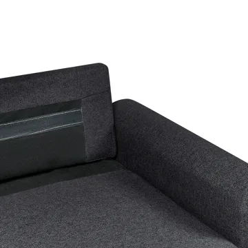 3-personers sofa Nassjo venstrevendt - Sort - Møbler - Sofaer - Sovesofaer