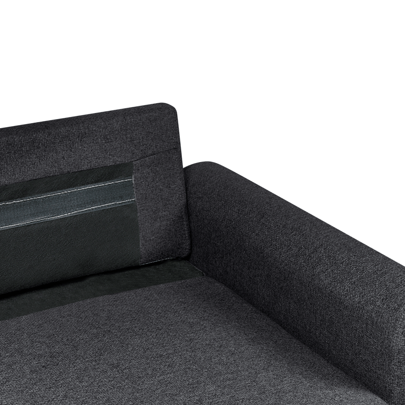 3-personers sofa Nassjo venstrevendt - Sort - Møbler - Sofaer - Sovesofaer