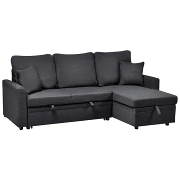 3-personers sofa Nassjo venstrevendt - Sort - Møbler - Sofaer - Sovesofaer