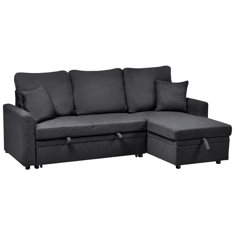 3-personers sofa Nassjo venstrevendt - Sort - Møbler - Sofaer - Sovesofaer