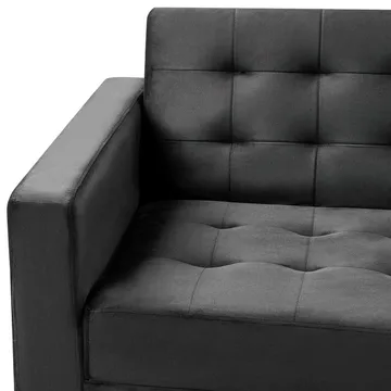 3-personers sofa Aberdeen - Sort, guld/fløjl - Møbler - Sofaer - Sovesofaer