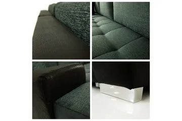 3-personers Hjørnesovesofa Cerys Mini - Læder / lyserød - Møbler - Sofaer - Sovesofaer