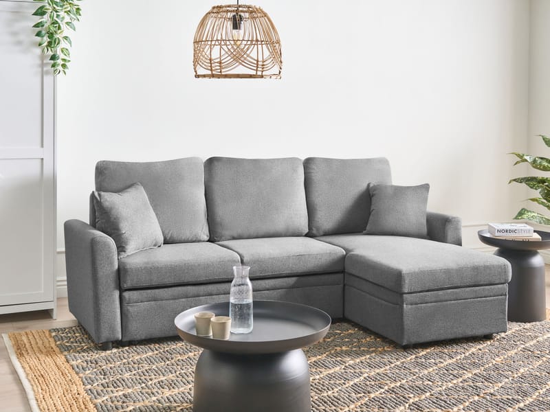 3-personers sofa Nassjo venstrevendt - Grå - Møbler - Sofaer - Sovesofaer