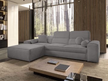3-personers sovesofa med divan VITO Velo 635 Venstrevendt - Mørkegrå - Møbler - Sofaer - Sovesofaer