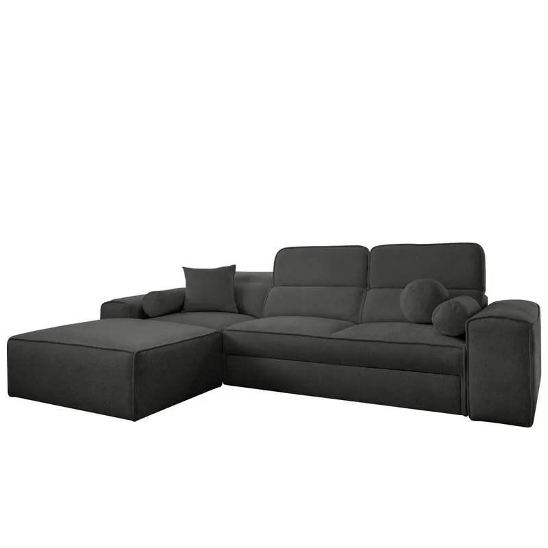 3-personers sovesofa med divan VITO Velo 636 Venstrevendt, Antracit
