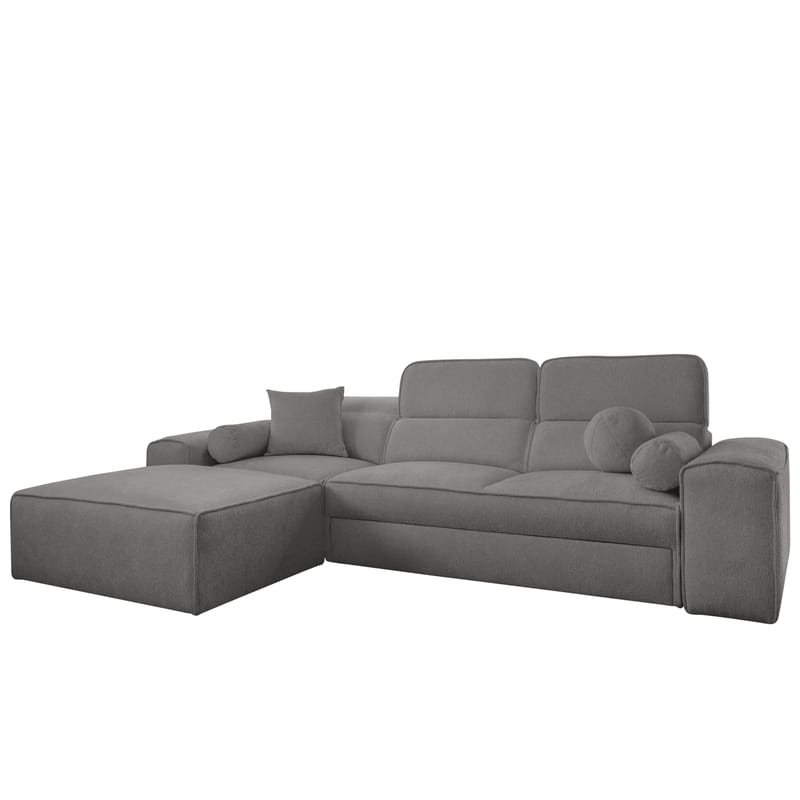 3-personers sovesofa med divan VITO Velo 635 Venstrevendt, Mørkegrå