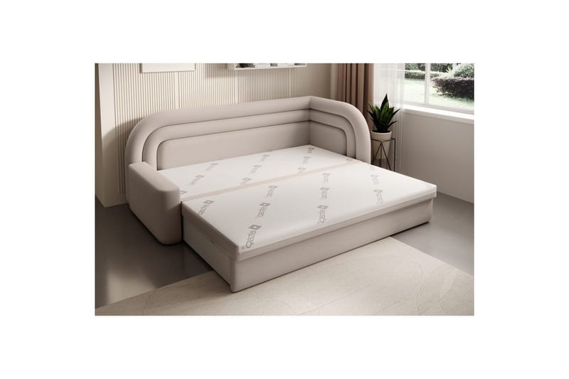 Sofa Eltap Fabillo 223x86x80 cm - Sola 18, Grå, Højre - Møbler - Sofaer - Sovesofaer - 4 personers sovesofa