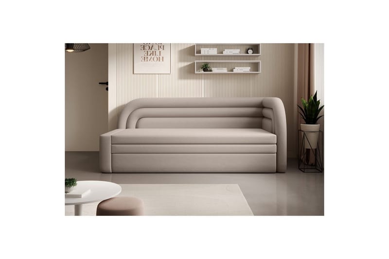 Sofa Eltap Fabillo 223x86x80 cm - Sola 18, Grå, Højre - Møbler - Sofaer - Sovesofaer - 4 personers sovesofa