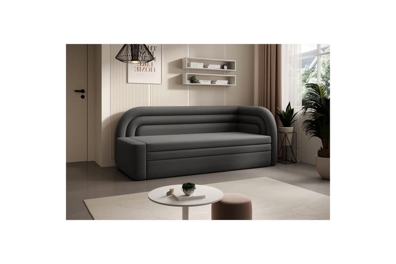 Sofa Eltap Fabillo 223x86x80 cm - Sola 6, Grå, Højre - Møbler - Sofaer - Sovesofaer - 4 personers sovesofa