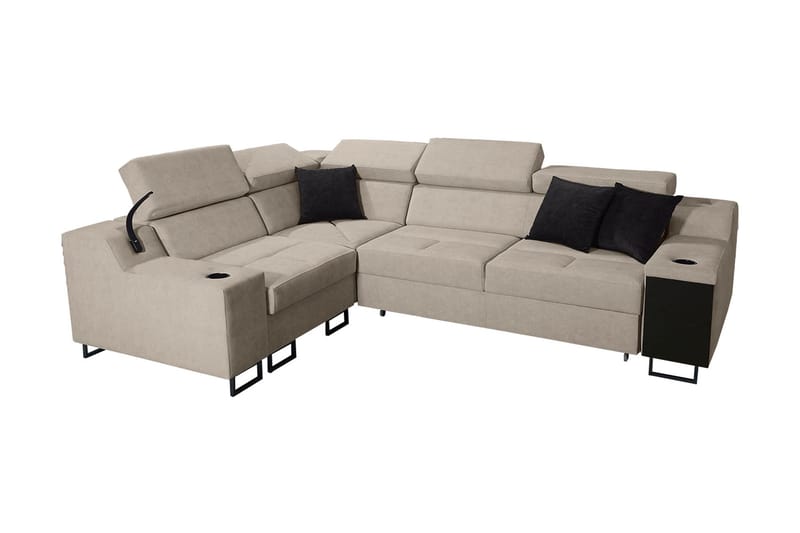 4-Pers. Sovesofa Venstre, Beige