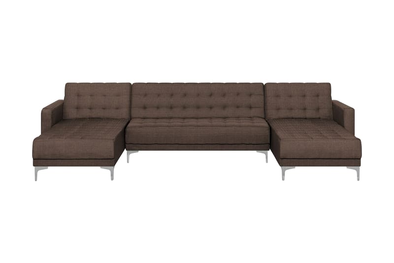 5-personers sofa med sovefunktion brun Chaiselongsofa - Brun - Hjørnesovesofa - Sovesofaer