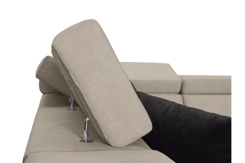 5-Pers. Sovesofa Højre - Sort - Møbler - Sofaer - Sovesofaer