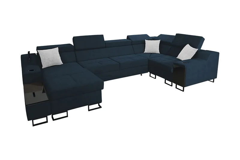 5-Pers. Sovesofa Venstre, Blå