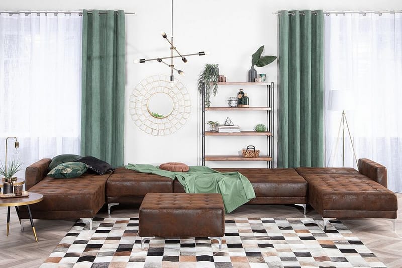 Aberdeen Chaiselongsofa med Sovefunktion - Brun - Møbler - Sofaer - Sovesofaer