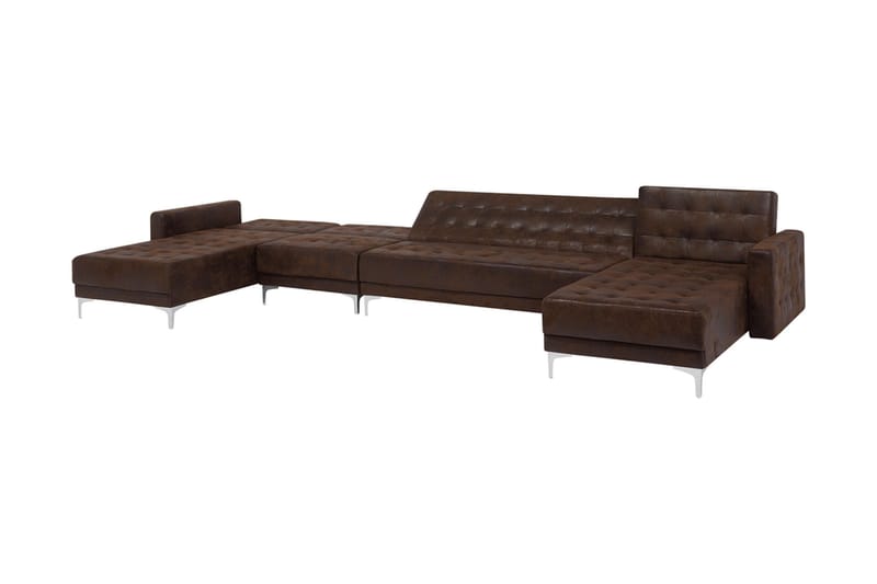 Aberdeen Chaiselongsofa med Sovefunktion - Brun - Møbler - Sofaer - Sovesofaer