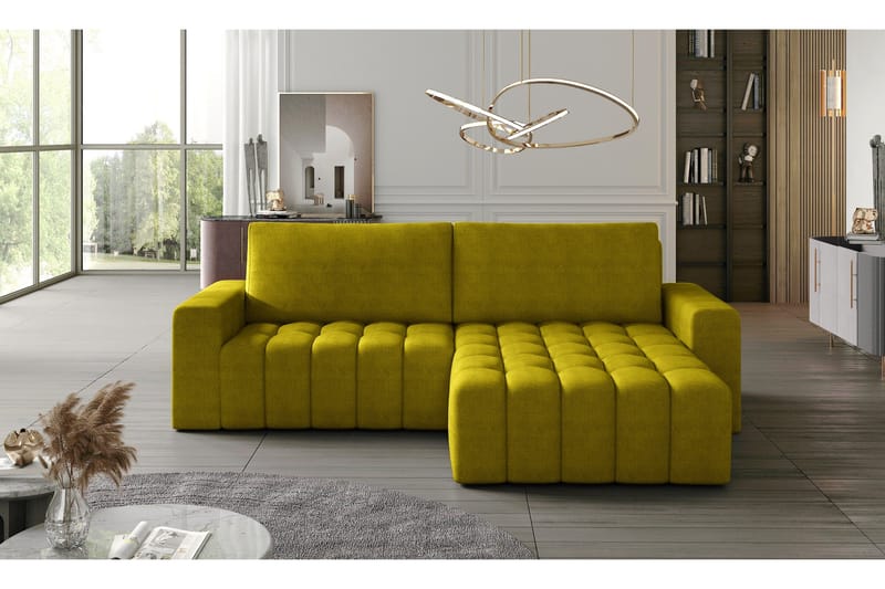 Abonetta Chaiselongsovesofa Højre, Gul