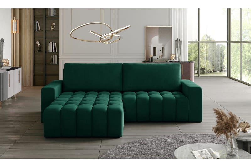 Abonetta Chaiselongsovesofa Venstre - Grøn - Møbler - Sofaer - Sovesofaer