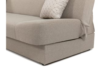 Abron 3-personers Foldbar Sovesofa med Opbevaring i Stof - Grå - Møbler - Sofaer - Sovesofaer