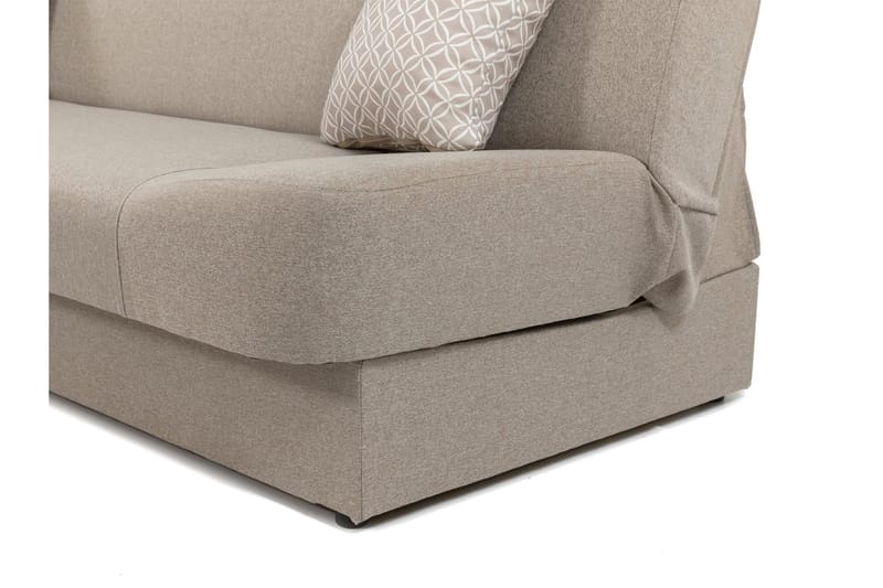 Abron 3-personers Foldbar Sovesofa med Opbevaring i Stof - Grå - Møbler - Sofaer - Sovesofaer
